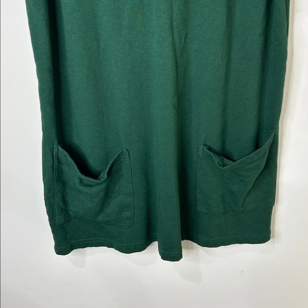 BRYN WALKER Green Sweatshirt Dress Bamboo Organic Cotton Size Large - Picture 5 of 15